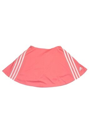 adidas Medium 10/12 Pink Athletic Tennis Skirt Skort Shorts Signature Stripes